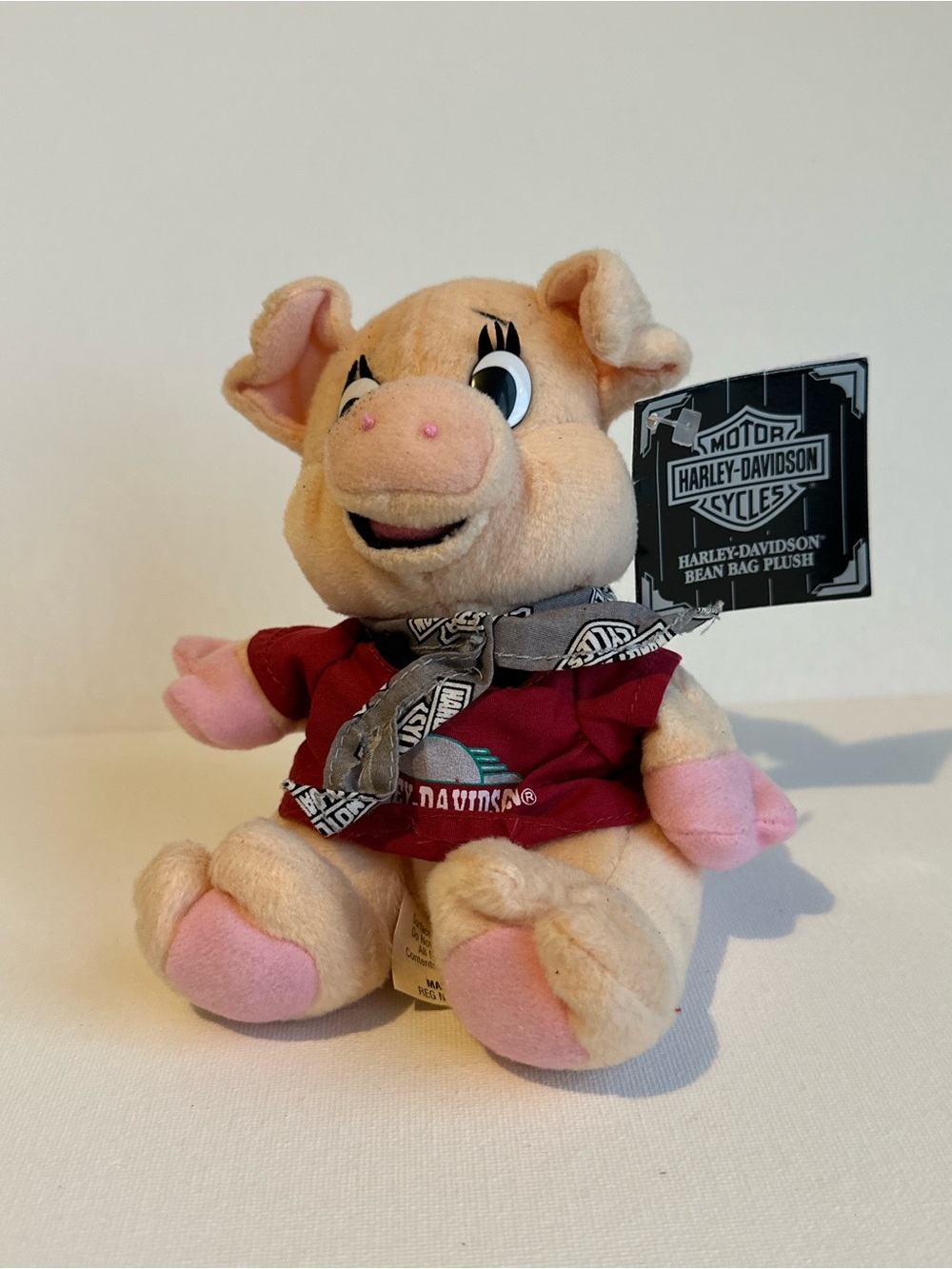 Vintage Harley-Davidson Pig Plush